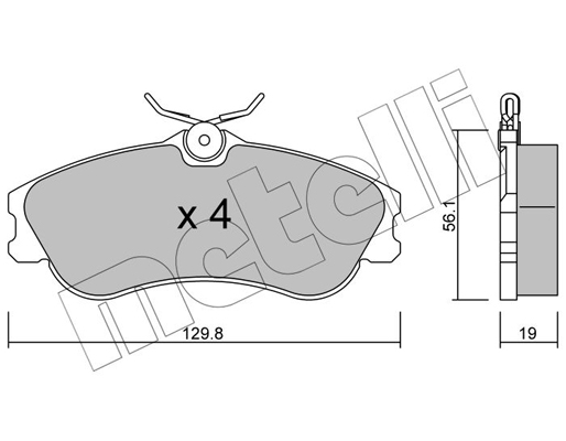 Metelli Remblokset 22-0217-1