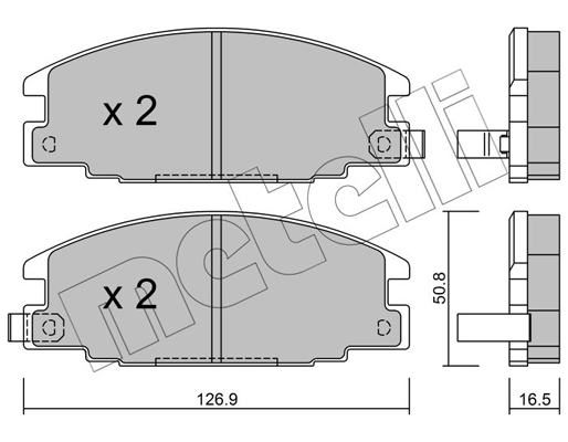 Metelli Remblokset 22-0244-0