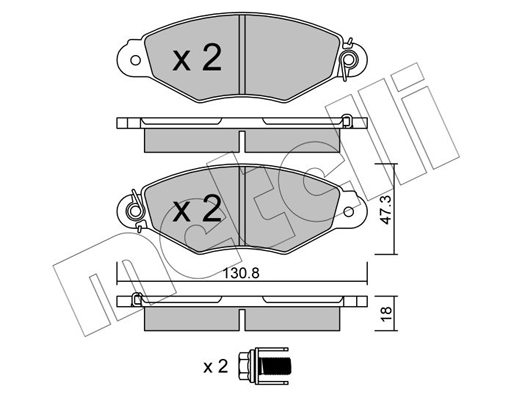 Metelli Remblokset 22-0253-0