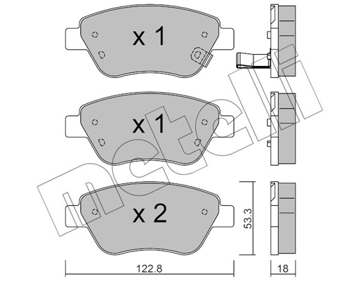 Metelli Remblokset 22-0321-2