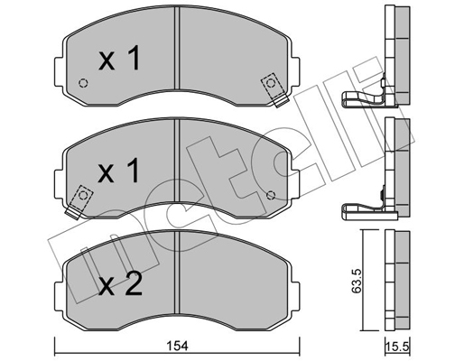 Metelli Remblokset 22-0377-0