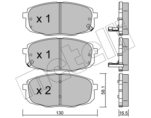 Metelli Remblokset 22-0513-0