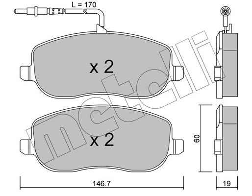 Metelli Remblokset 22-0530-0