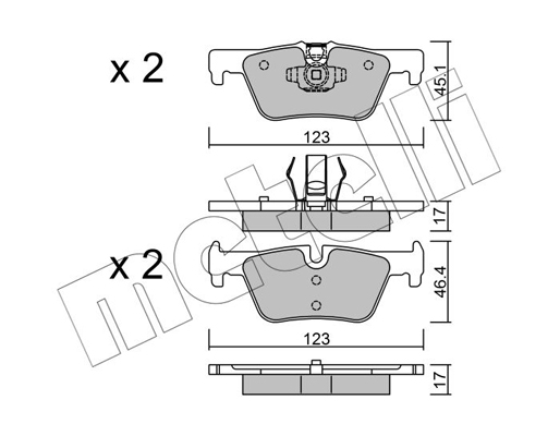 Metelli Remblokset 22-0962-0