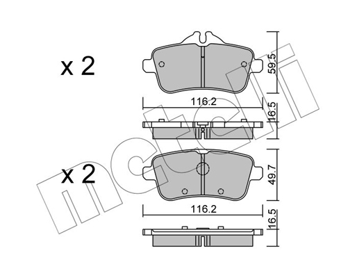 Metelli Remblokset 22-0968-3