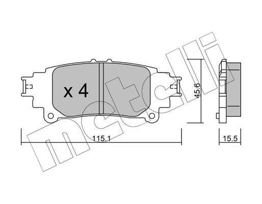 Metelli Remblokset 22-0977-0