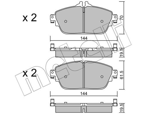 Metelli Remblokset 22-1017-0