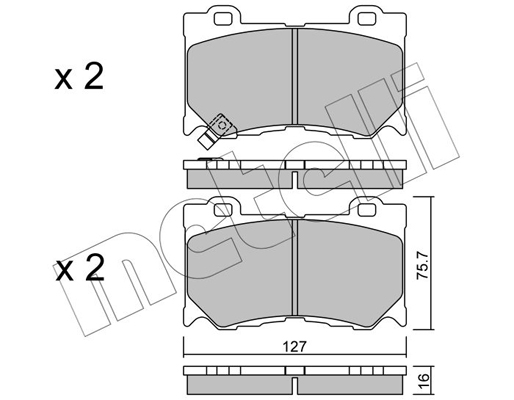 Metelli Remblokset 22-1029-0