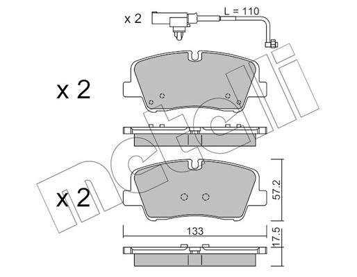 Metelli Remblokset 22-1095-1