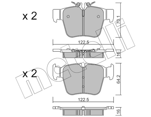 Metelli Remblokset 22-1135-0