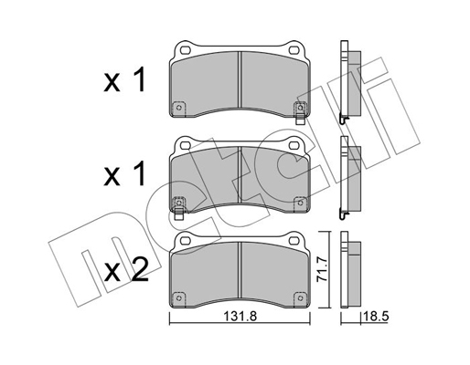 Metelli Remblokset 22-1157-0