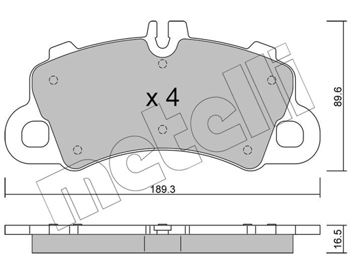 Metelli Remblokset 22-1259-0