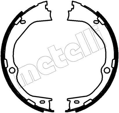 Metelli Remschoenset, parkeerrem 53-0780