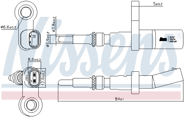 Nissens Sensor, koelvloeistoftemperatuur 207017
