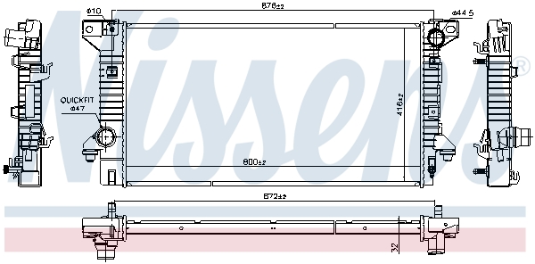 Nissens Radiateur 606158