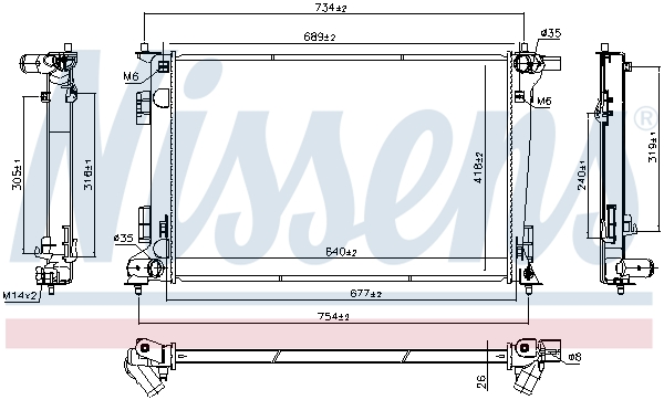 Nissens Radiateur 606675