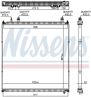 Nissens Radiateur 606764