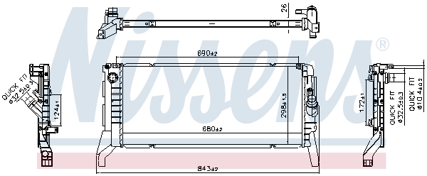 Nissens Radiateur 606789