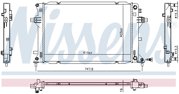 Nissens Radiateur 606811