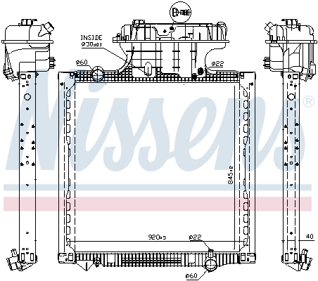 Nissens Radiateur 628757