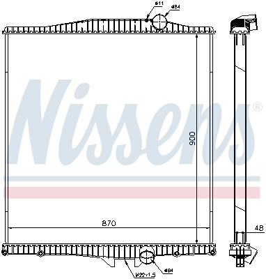 Nissens Radiateur 654620