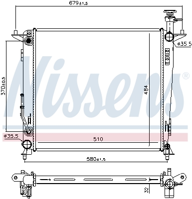 Nissens Radiateur 666223