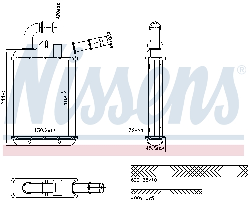 Nissens Kachelradiateur 707279