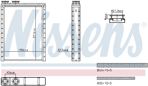 Nissens Kachelradiateur 707286