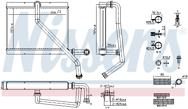 Nissens Kachelradiateur 707289