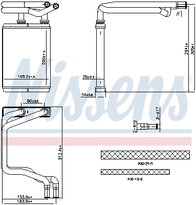 Nissens Kachelradiateur 707291