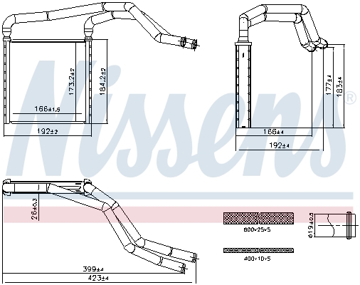 Nissens Kachelradiateur 707298