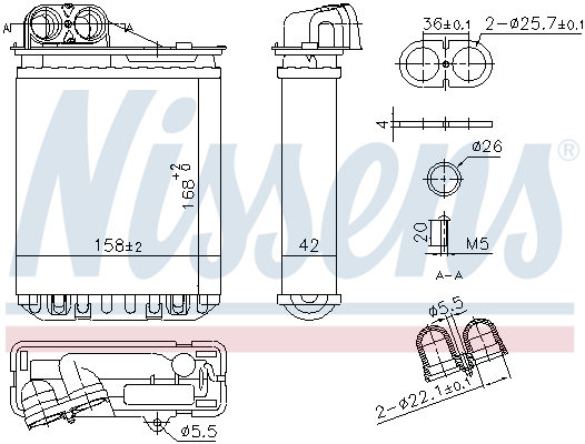 Nissens Kachelradiateur 707301