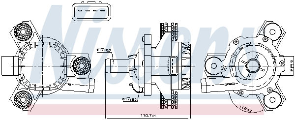 Nissens Hulpwaterpomp 832171