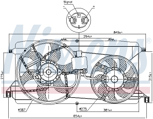 Nissens Koelventilatorwiel 85826