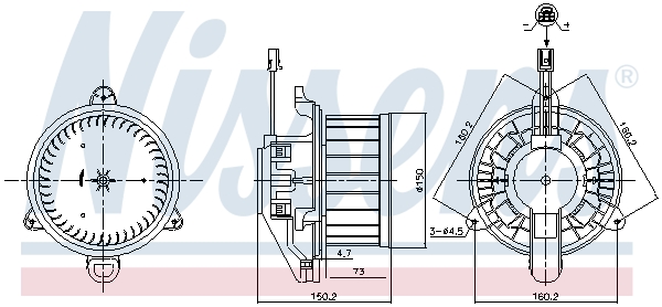 Nissens Kachelventilator 87579