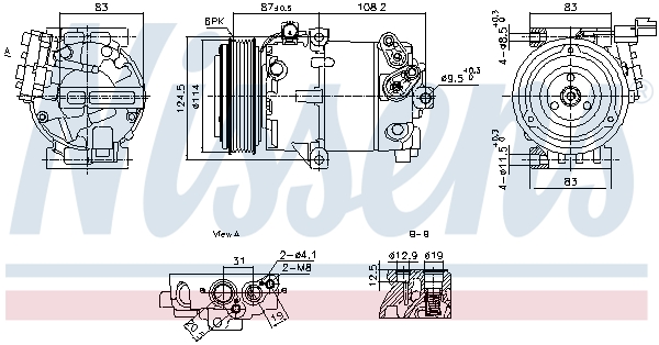 Nissens Airco compressor 890897