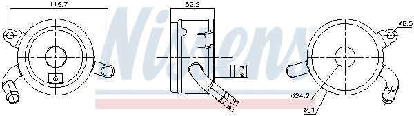 Nissens Oliekoeler motorolie 91365