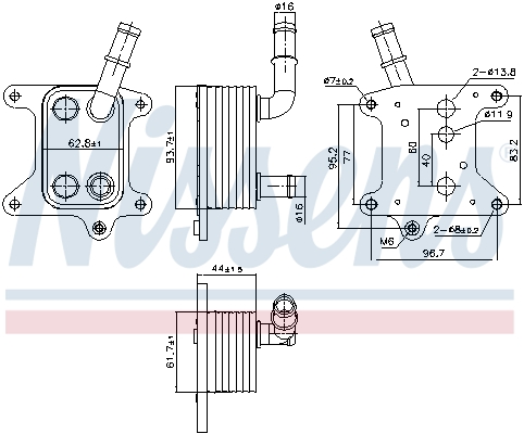 Nissens Oliekoeler motorolie 91425