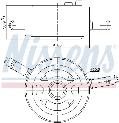 Nissens Oliekoeler motorolie 91435