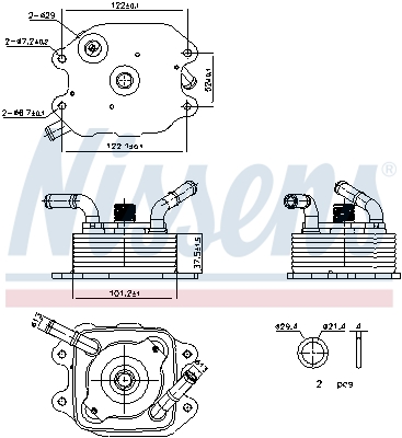 Nissens Oliekoeler, motorolie 91440