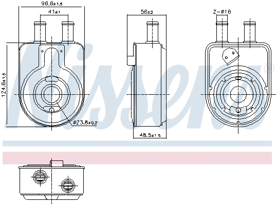 Nissens Oliekoeler motorolie 91448