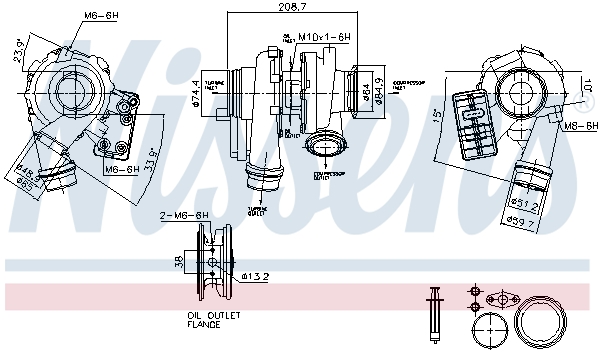 Nissens Turbocharger 93880