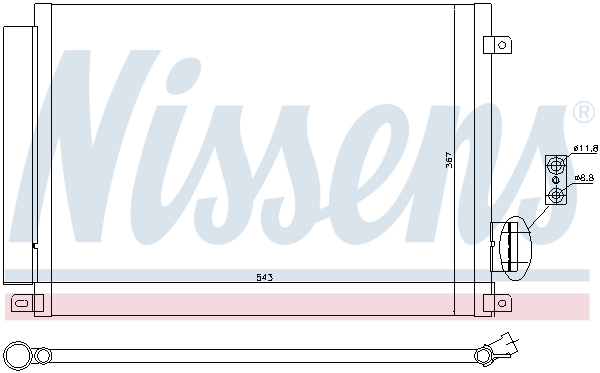 Nissens Airco condensor 940028