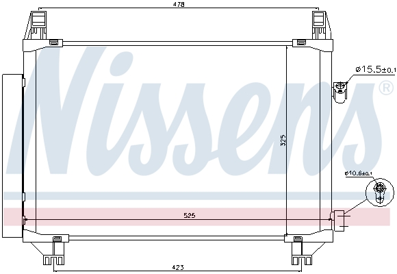 Nissens Airco condensor 940271