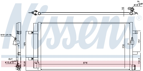 Nissens Airco condensor 940453