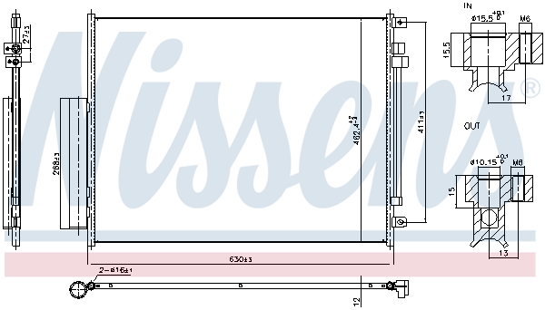 Nissens Airco condensor 940972