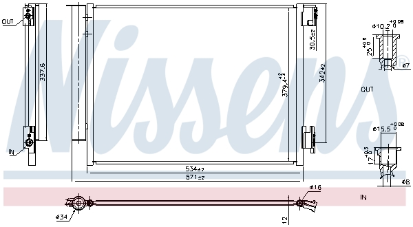 Nissens Airco condensor 941197