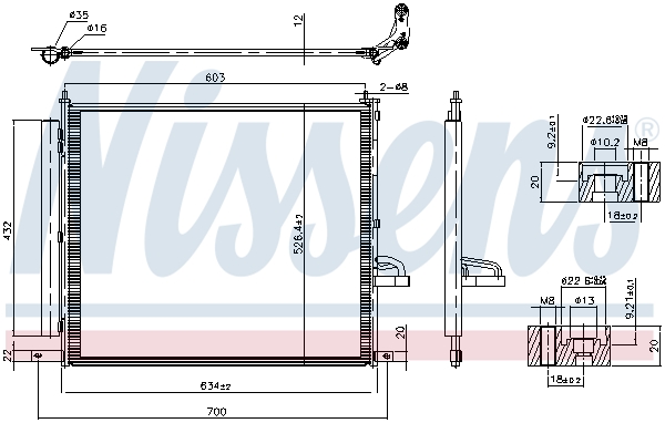 Nissens Condensor, airconditioning 941388