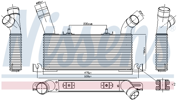 Nissens Interkoeler 961006