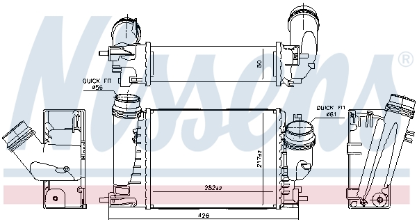 Nissens Interkoeler 961289